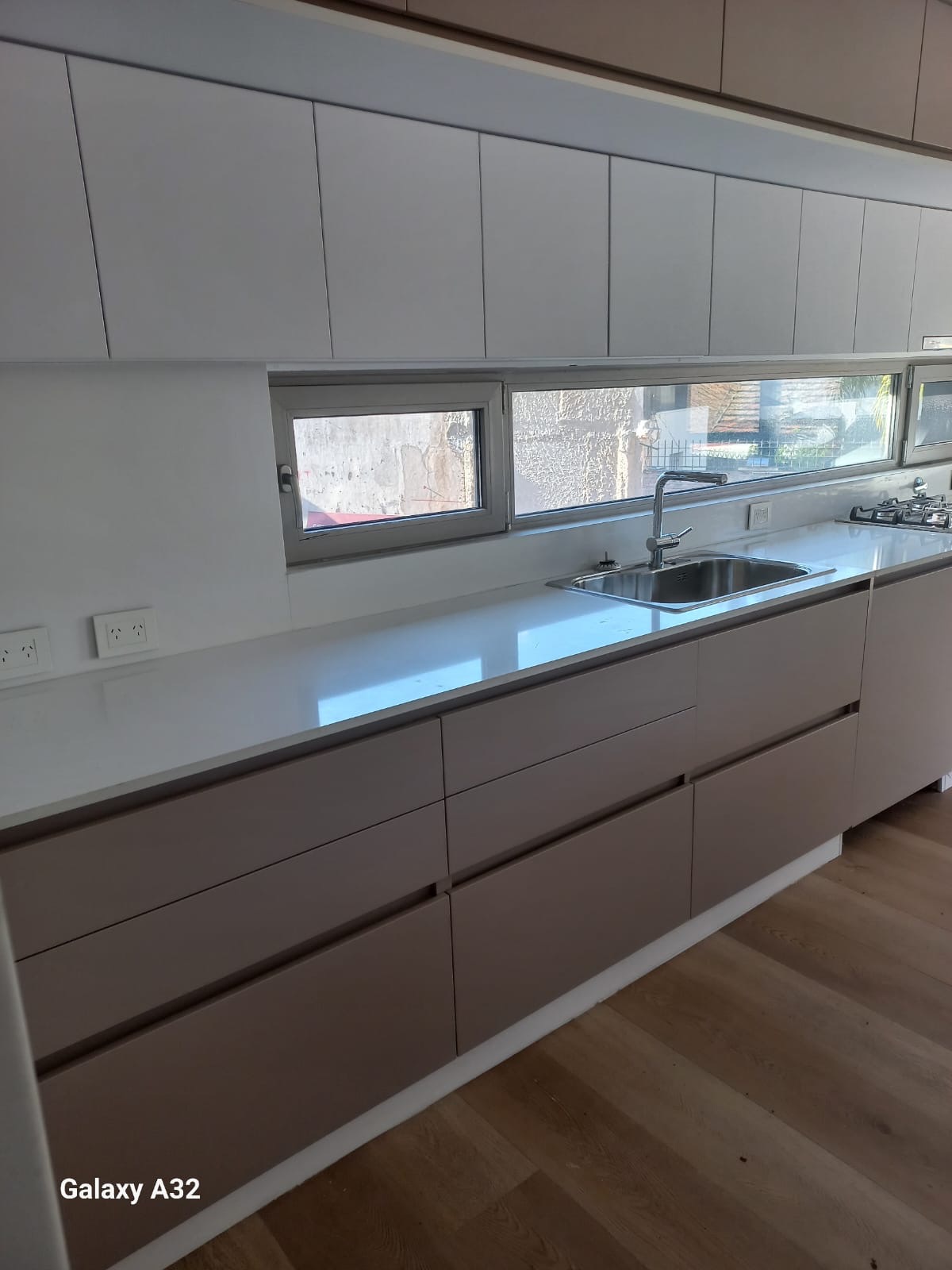 cocina blanco madera
